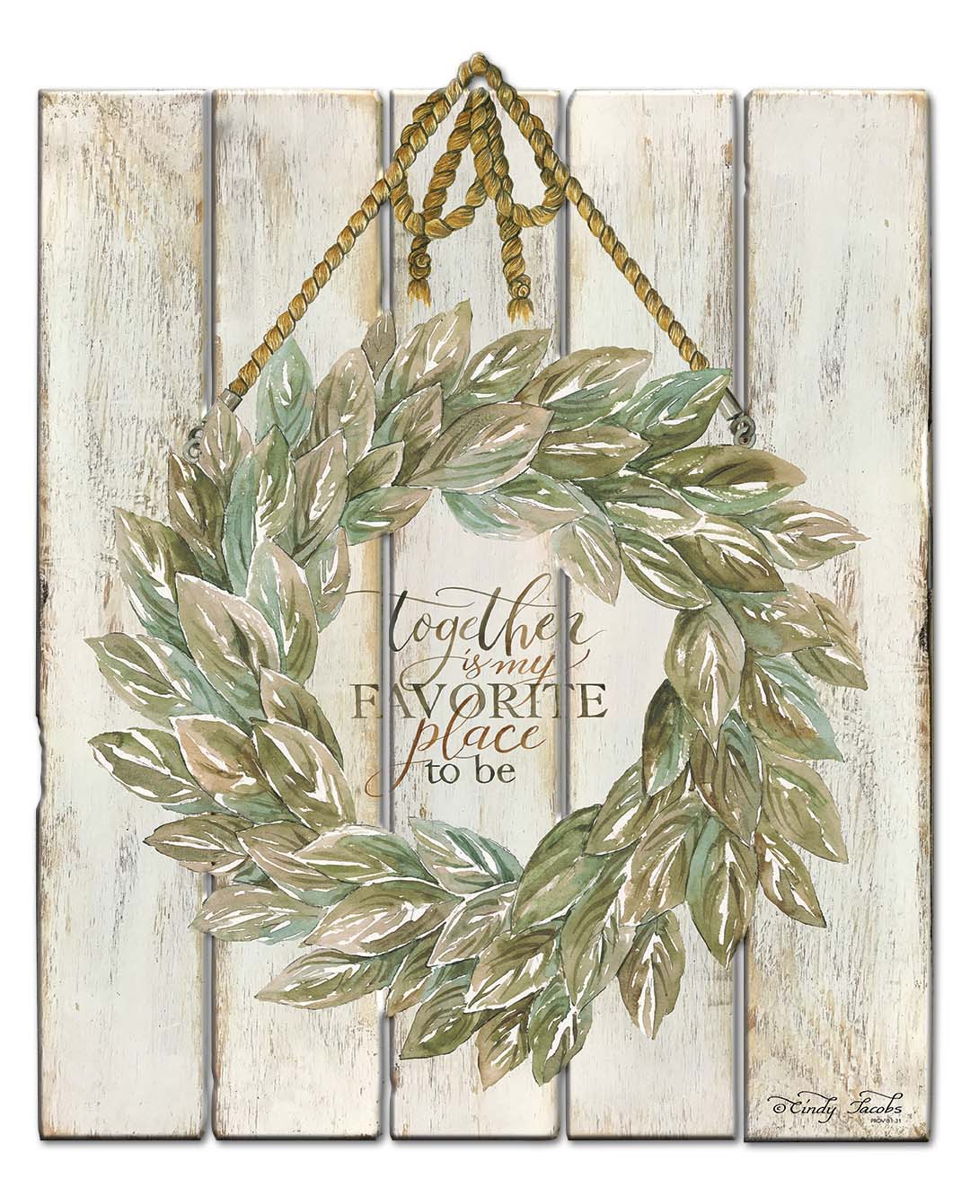 Wreath Sage TOGETHER Is My Vintage Sign