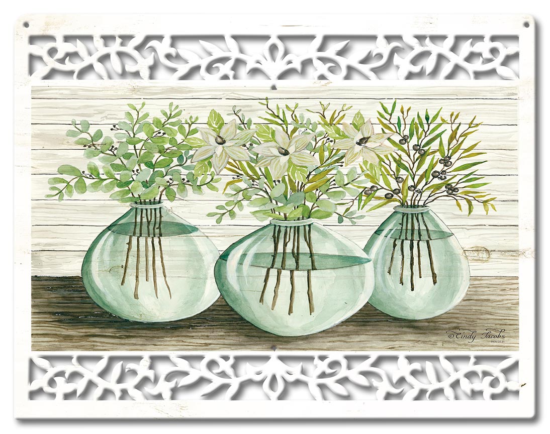 EUC GAL Glass Jars Vintage Sign