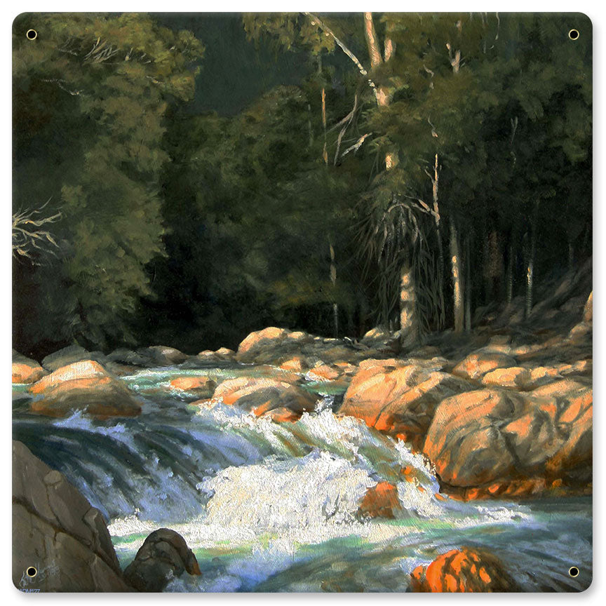 Roaring Creek in California Coast Vintage Sign
