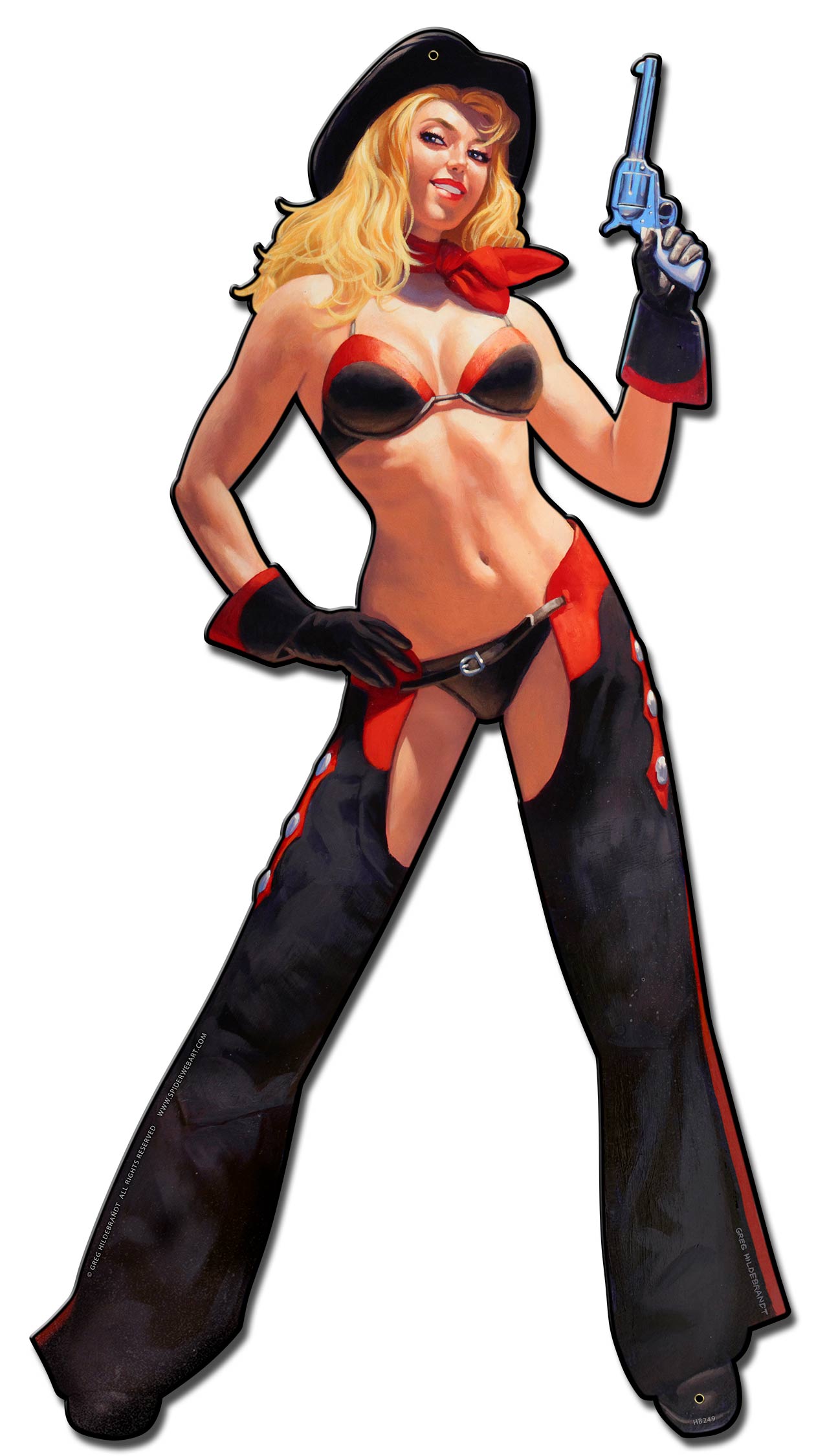 Smokin Hot Girl Vintage Sign