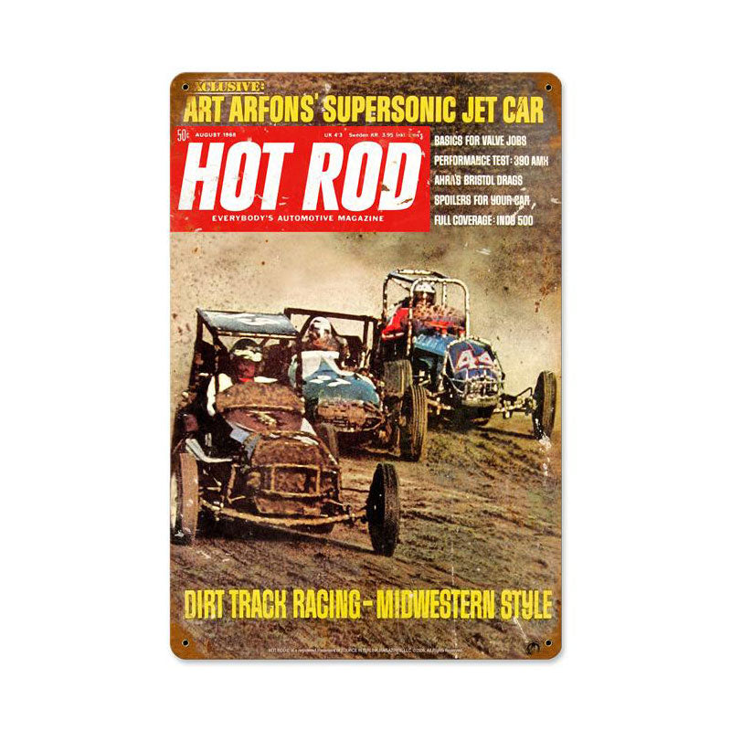 Dirt Track (Aug. 1968) Vintage Sign