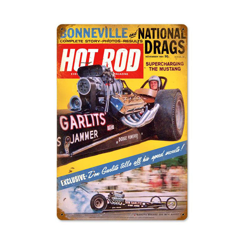 Garlits (Nov. 1964) Vintage Sign