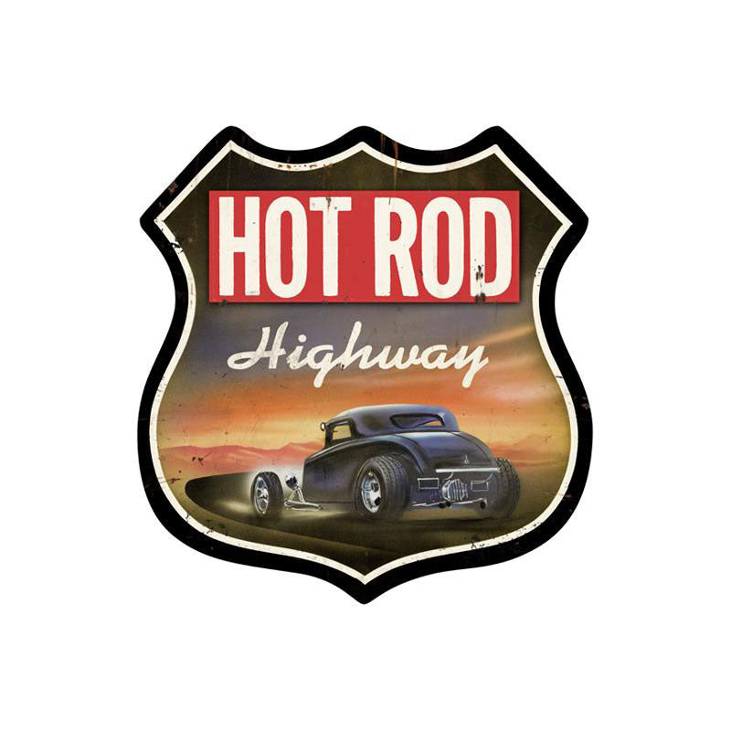 Hot Rod Highway Vintage Sign