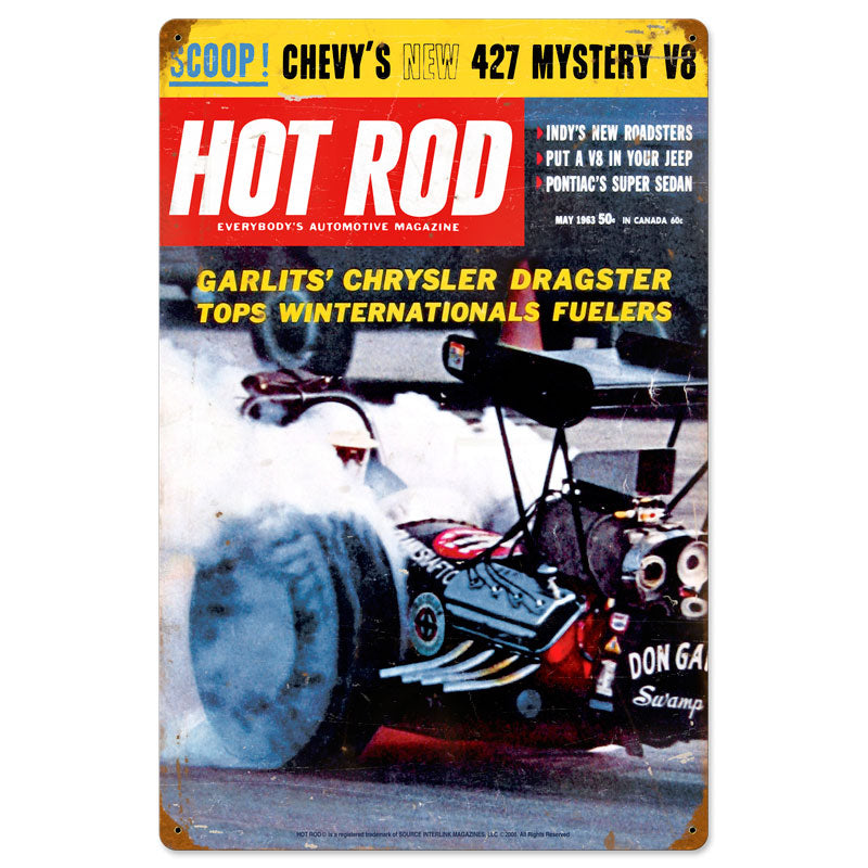 Garlits May 1963 Vintage Sign