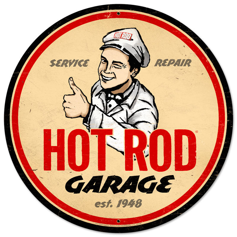 Hot Rod Garage Vintage Sign