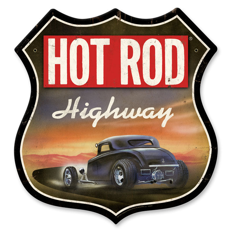 Hot Rod Highway Vintage Sign