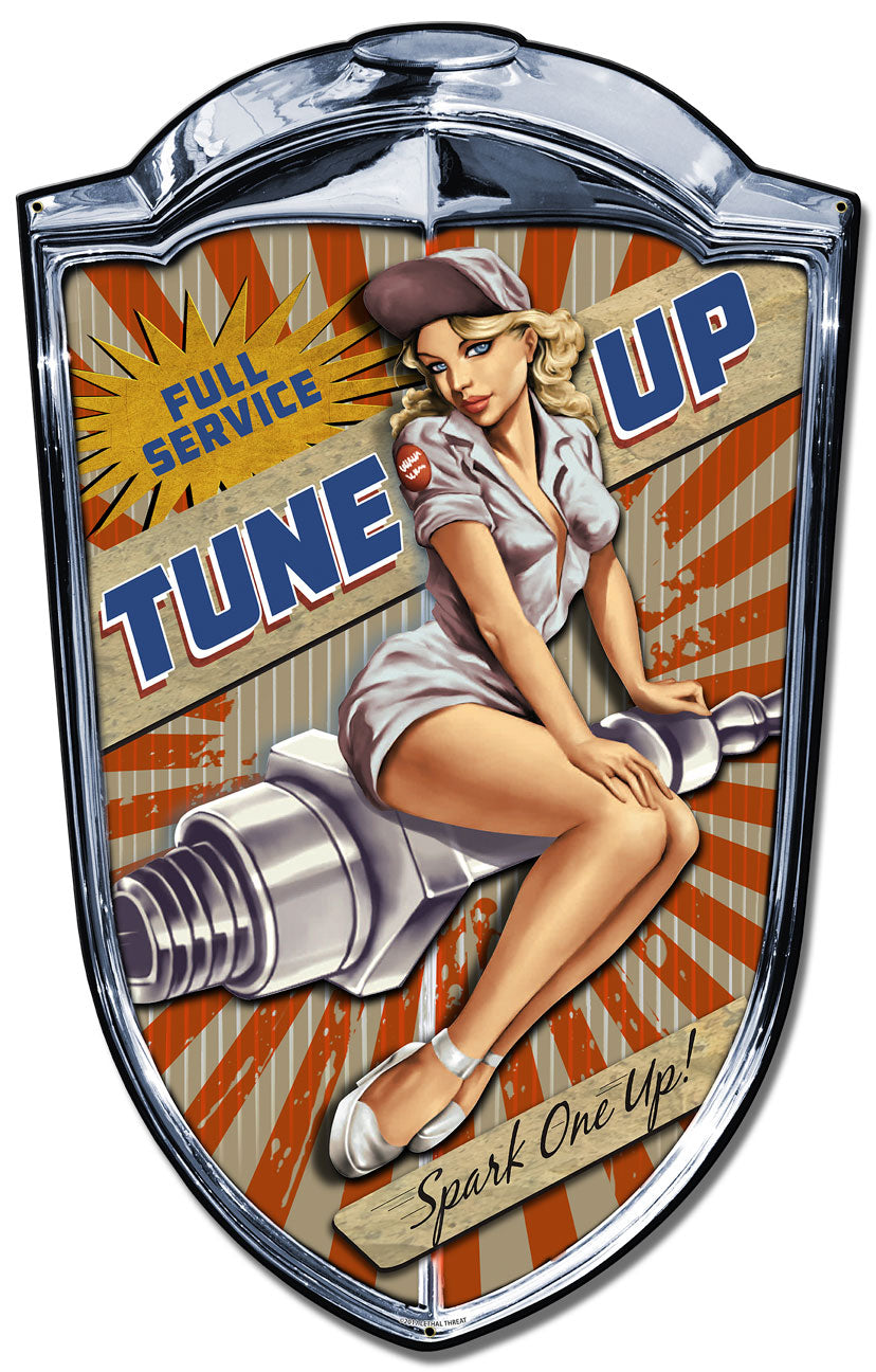 Grill Sign Spark One Up Vintage Sign