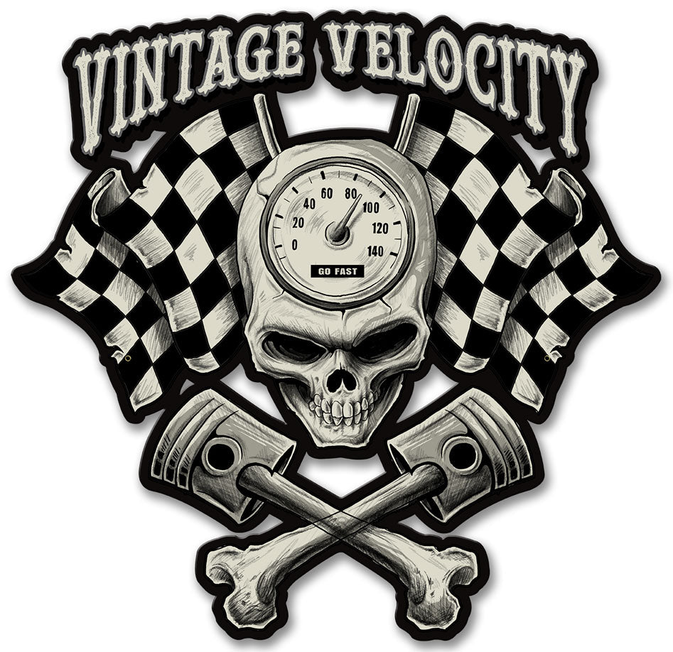 LETH200 - VINTAGE VELOCITY SKULL FLAGS