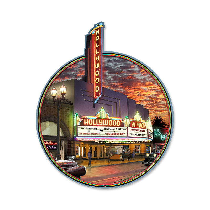 Hollywood Theater Vintage Sign