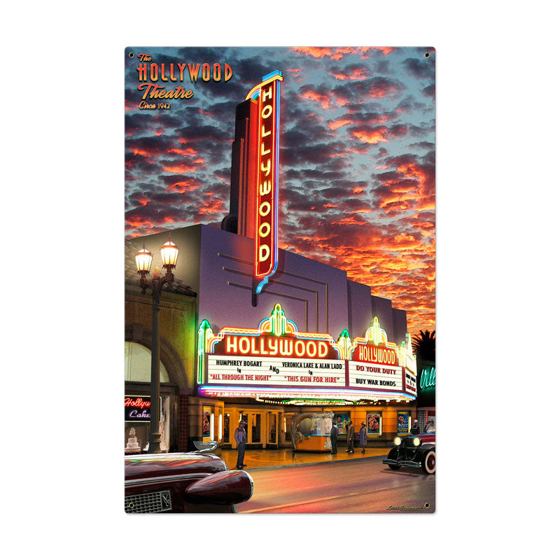 Hollywood Theater Vintage Sign