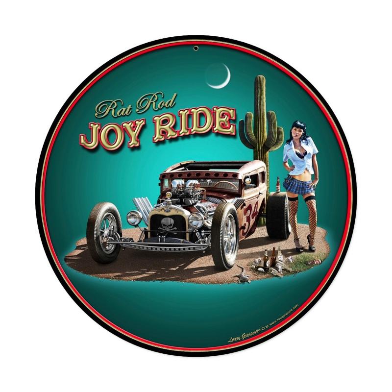 Rat Rod Joy Ride Vintage Sign