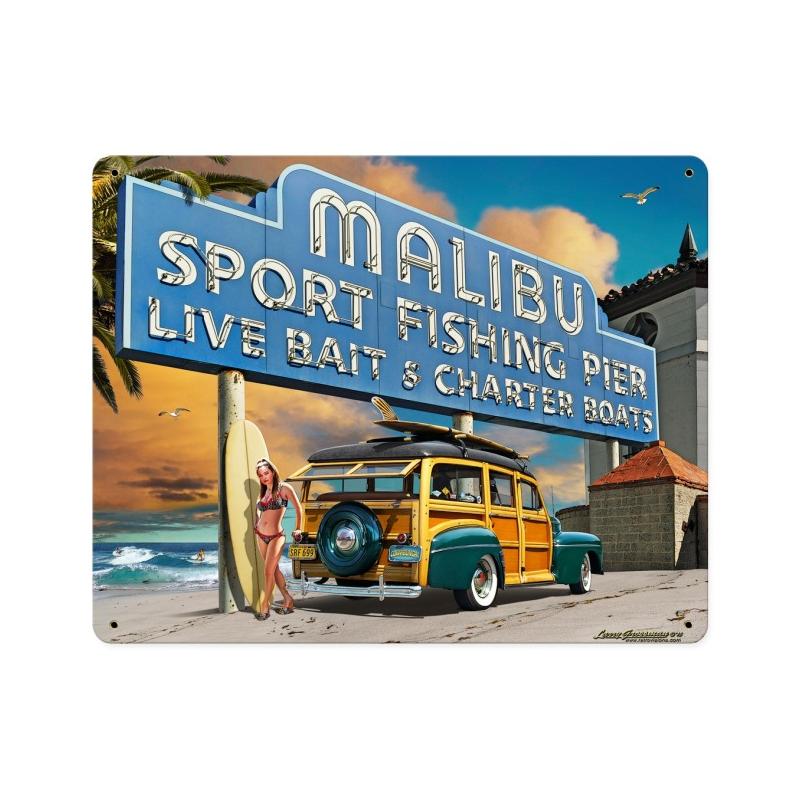 Malibu Pier Vintage Sign
