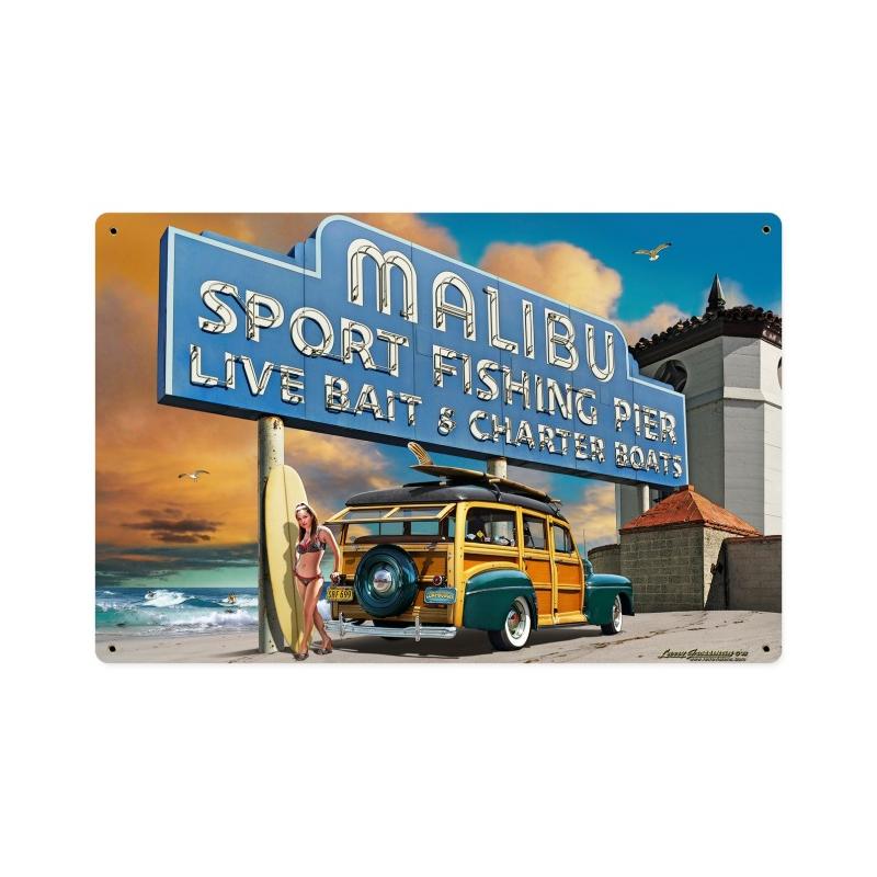 Malibu Pier Vintage Sign