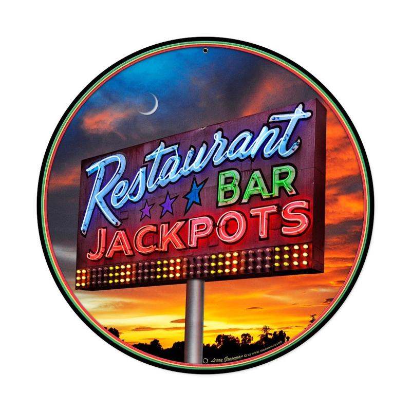 Jackpots Vintage Sign