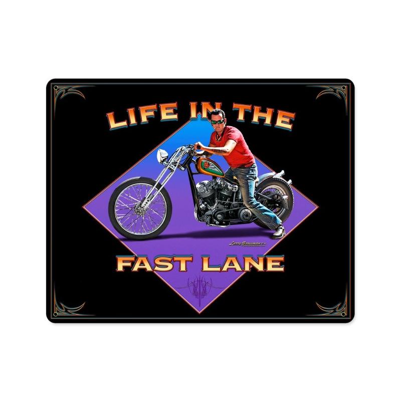 Life In The Fast Lane Vintage Sign