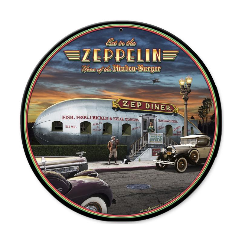 Eat In The Zep Vintage Sign