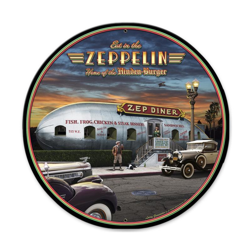 Eat In The Zep Vintage Sign