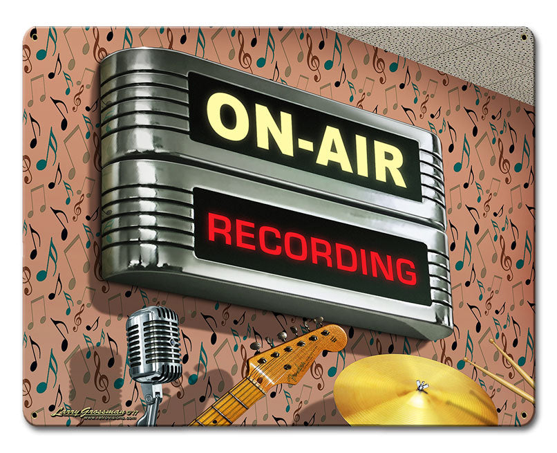 ON AIR Recording Vintage Sign