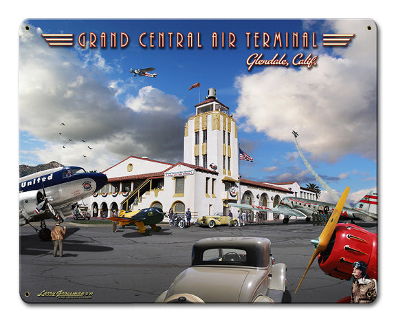Grand Central Air Terminal Vintage Sign