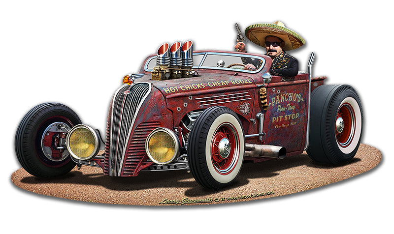Pancho's Ride Vintage Sign
