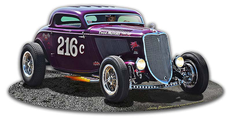 1933 Speed Coupe Vintage Sign