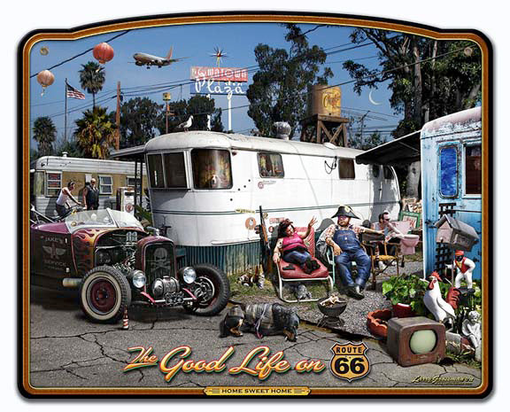 The Good Life Frame Vintage Sign