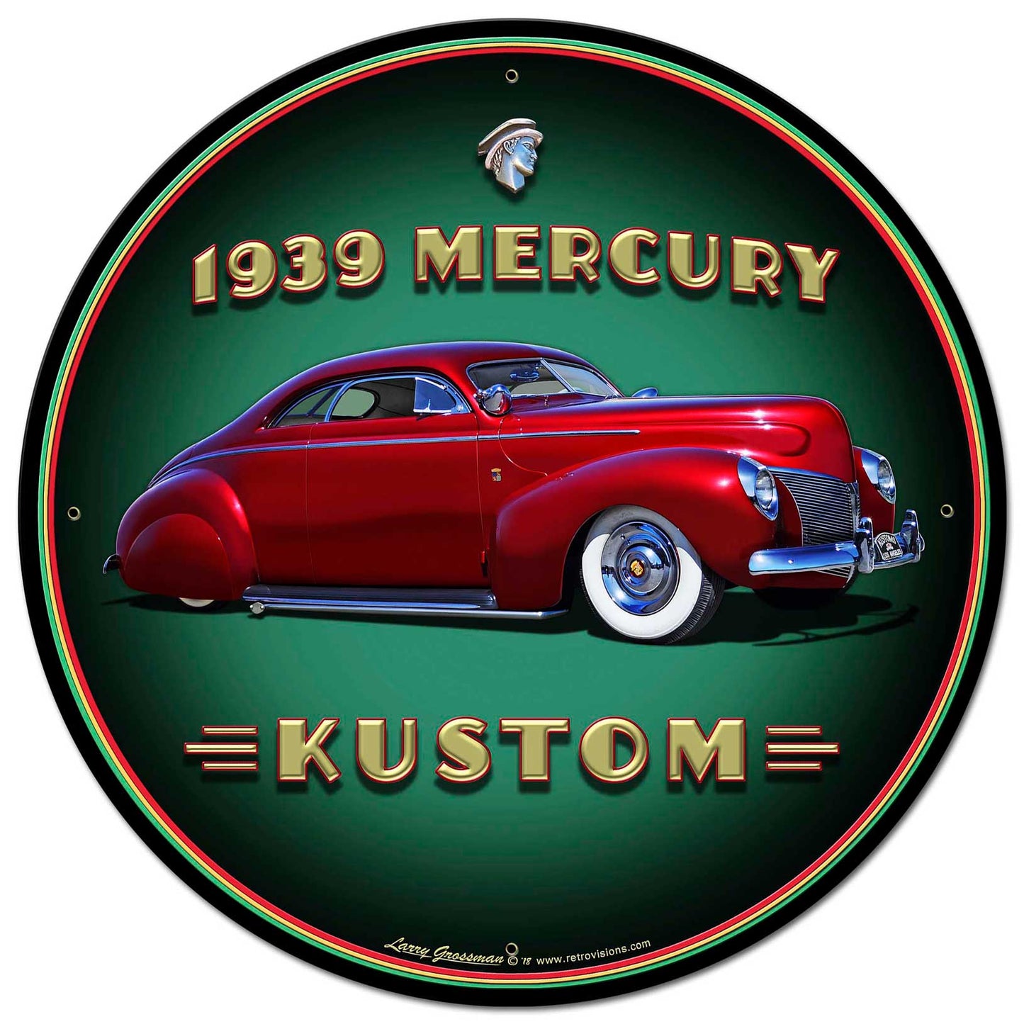 1939 Merc Kustom Vintage Sign