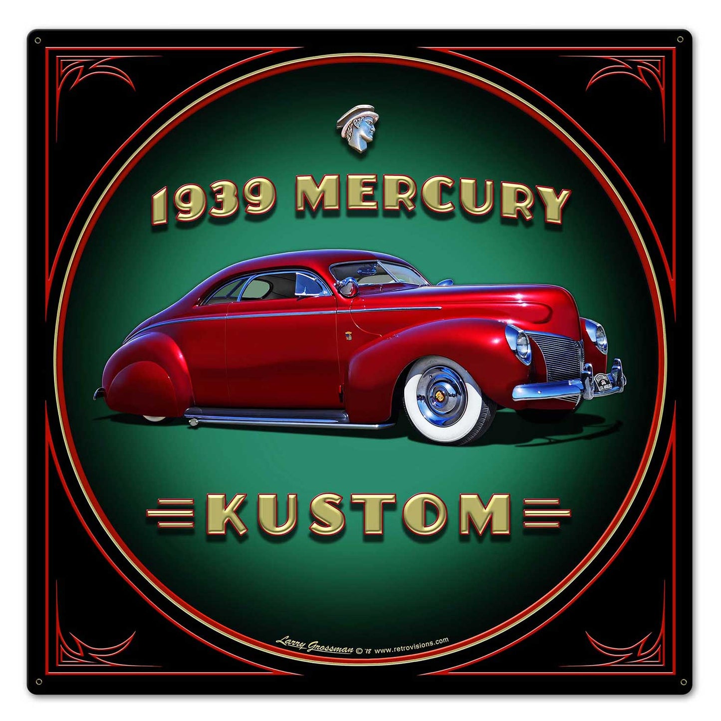 1939 Merc Kustom Vintage Sign