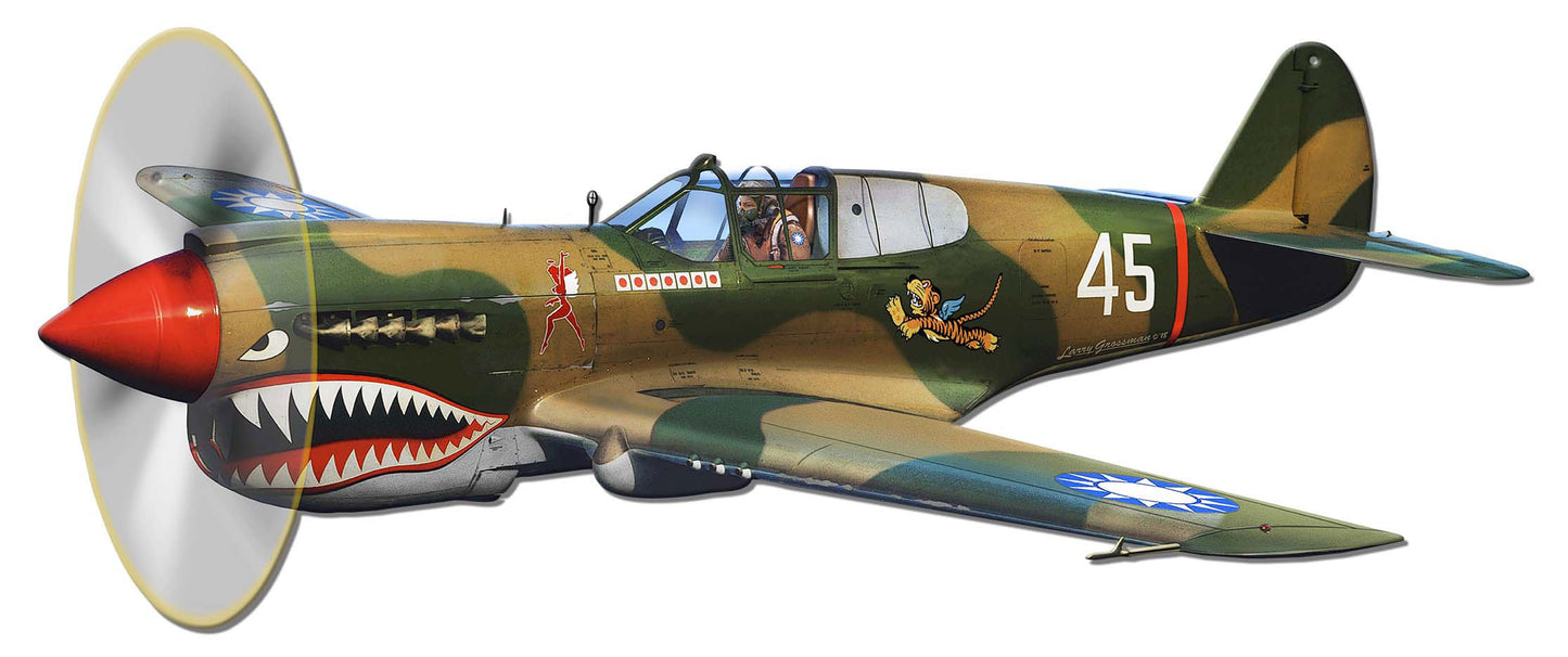 P-40 Flying Tigers Vintage Sign