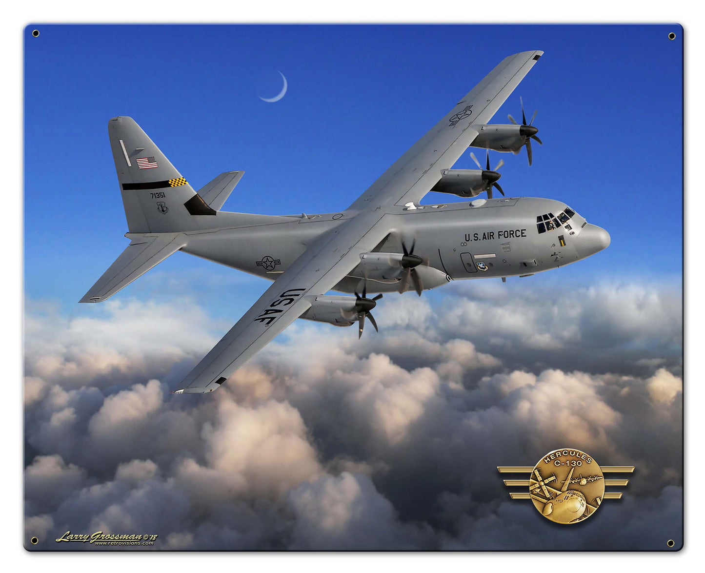 C-130 Hercules Vintage Sign