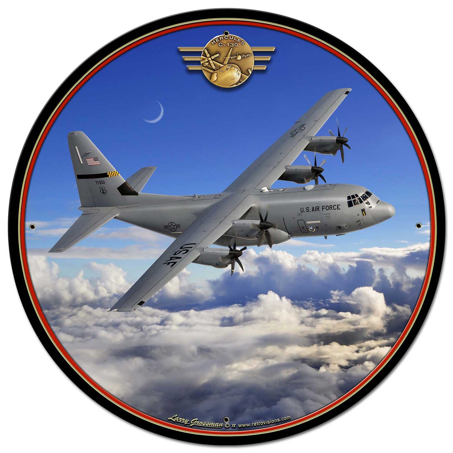 C-130 Hercules Vintage Sign