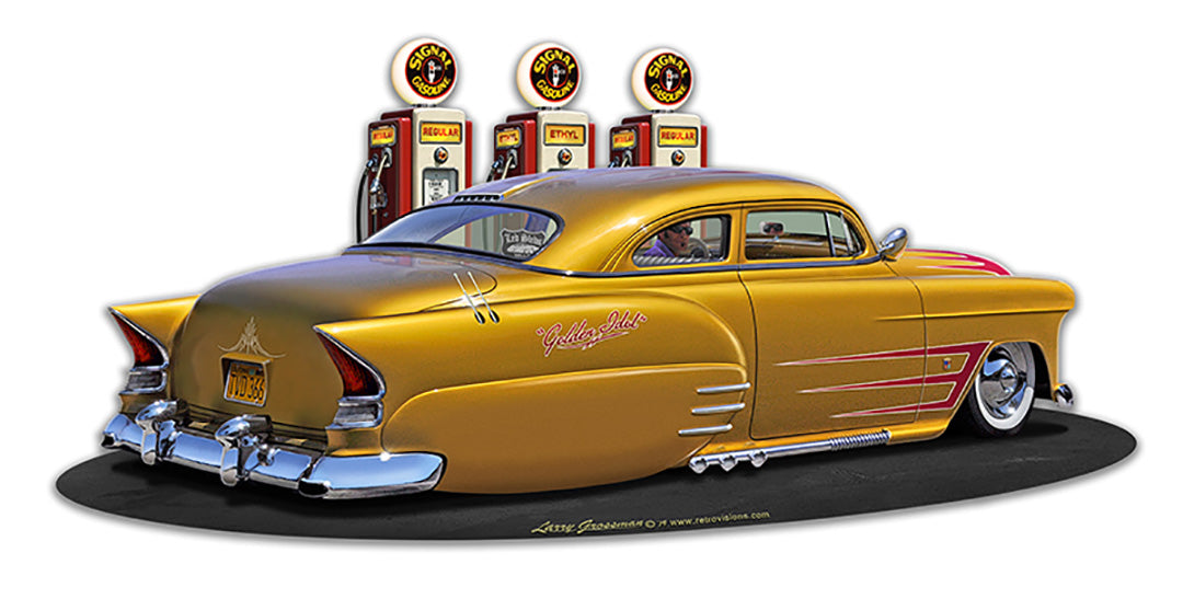 1954 Chev Led Sled Fill-up Vintage Sign