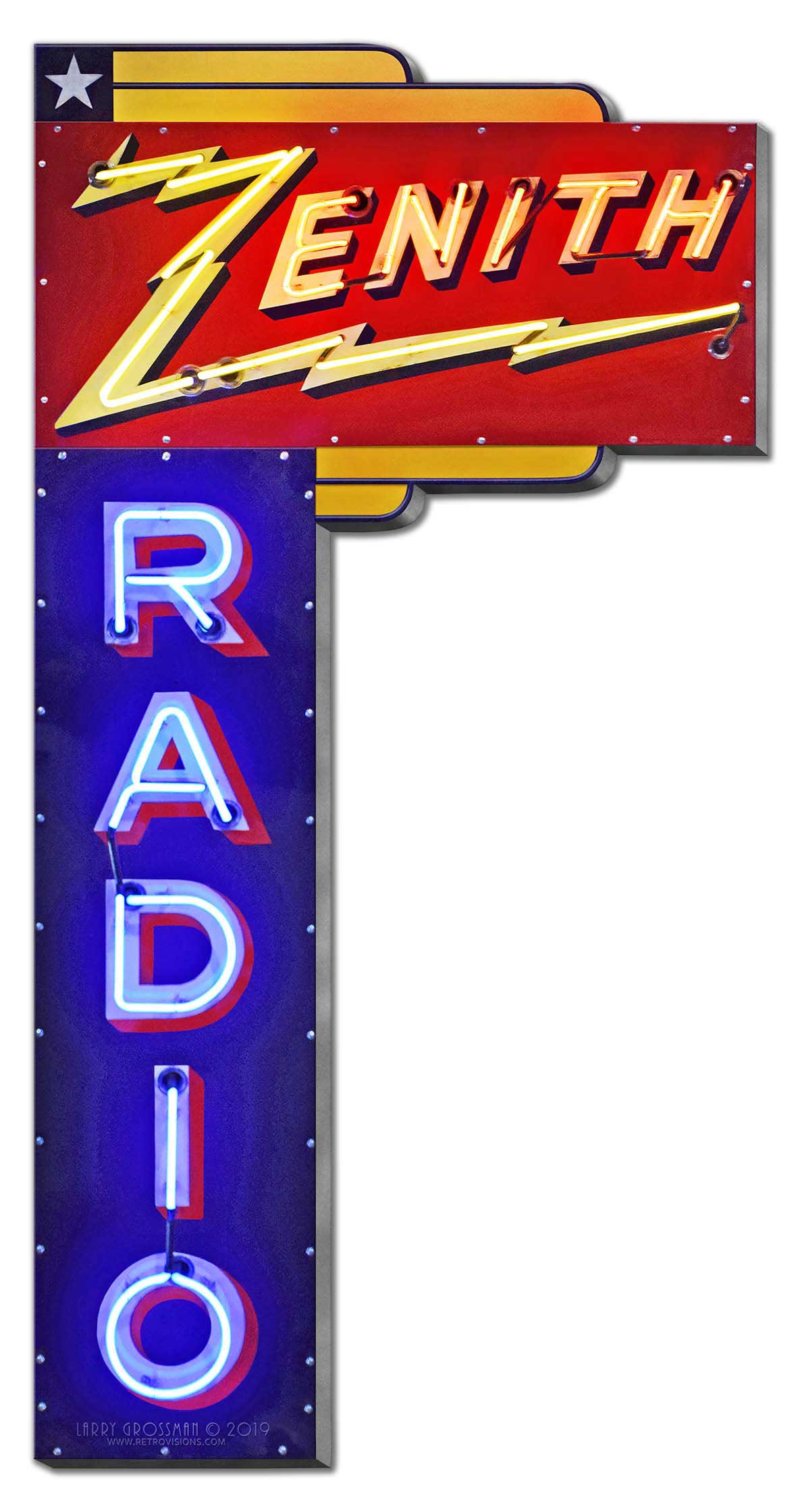 Zenith Radio Sign Vintage Sign