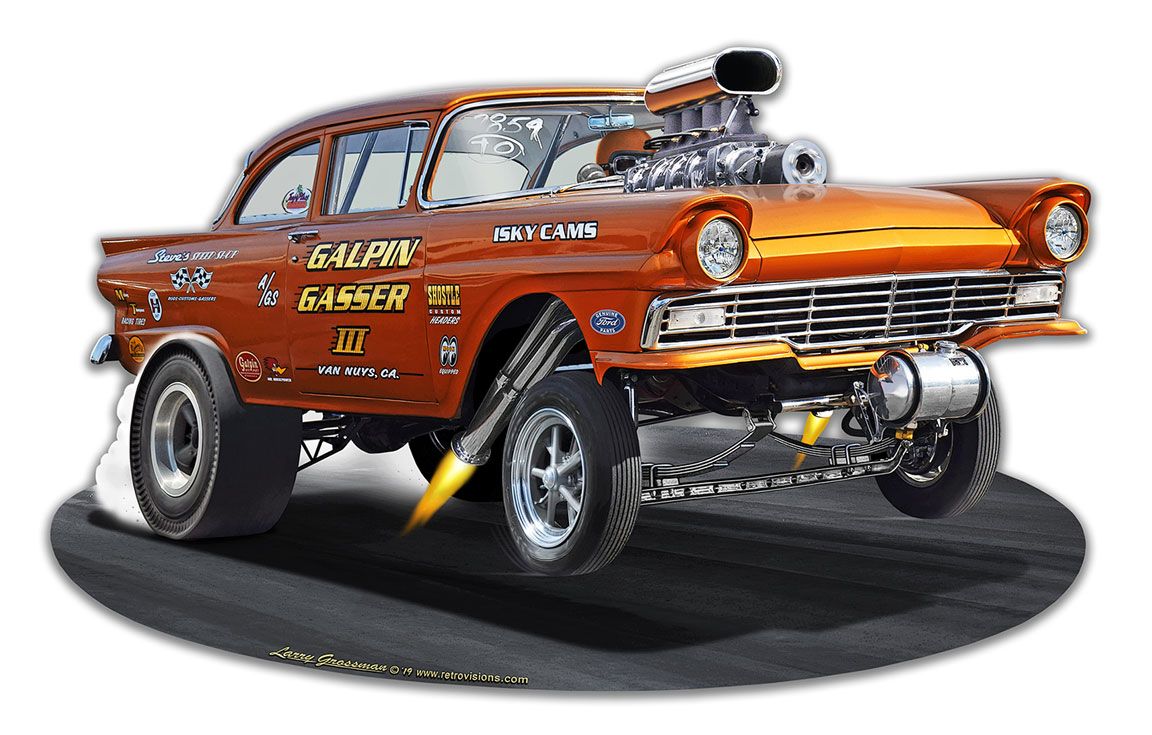 1957 Ford Gasser Vintage Sign