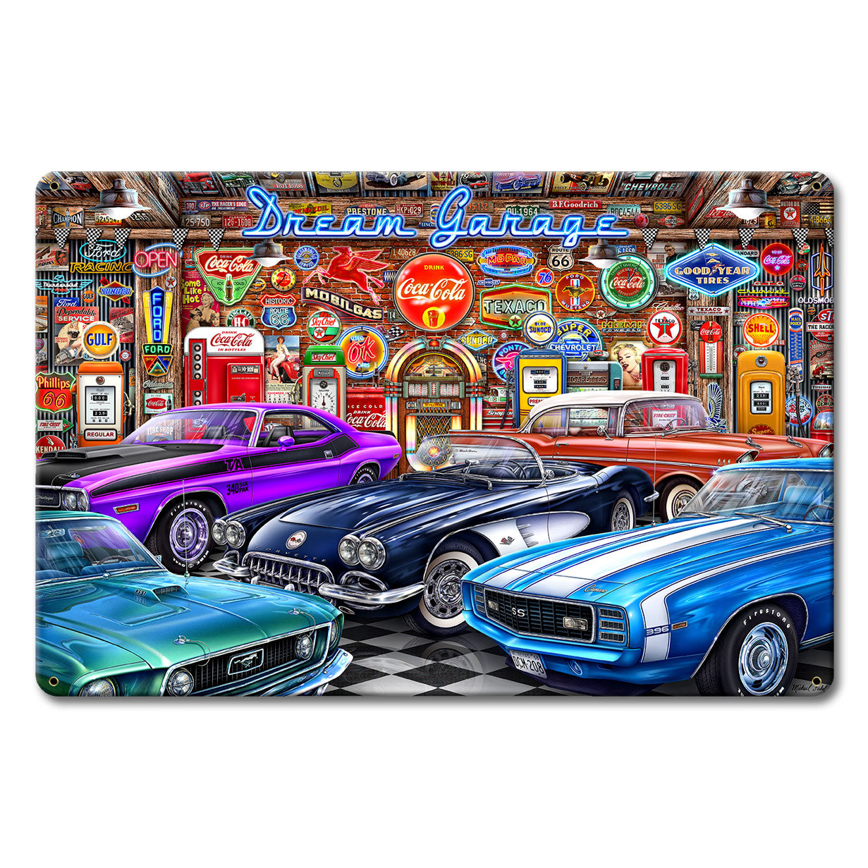 Dream Garage 18 X 12 vintage metal sign