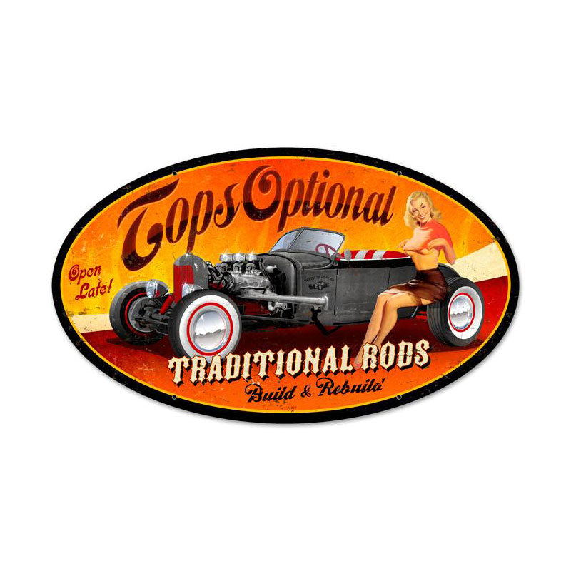 Tops Optional Vintage Sign
