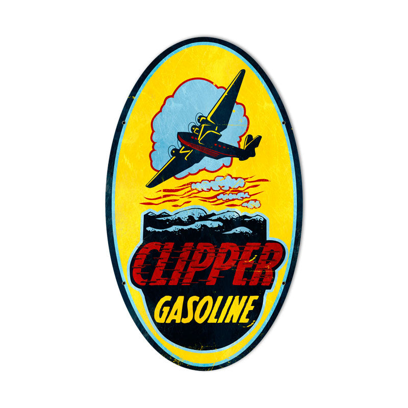 Clipper Gasoline Vintage Sign