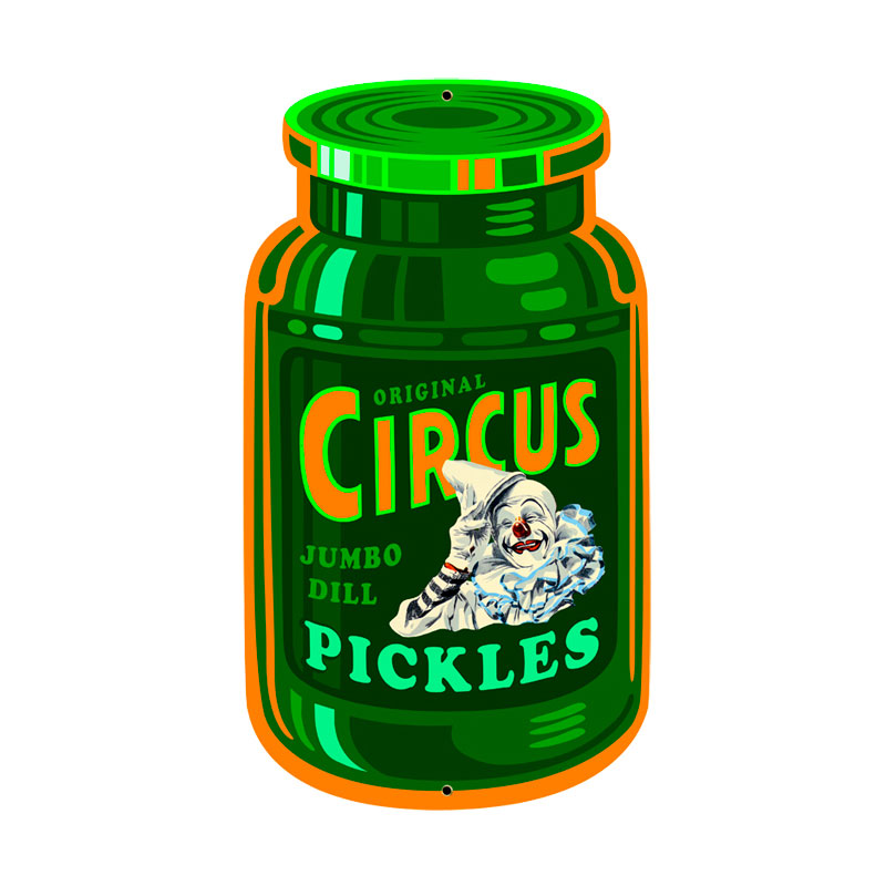 Circus Pickles Vintage Sign