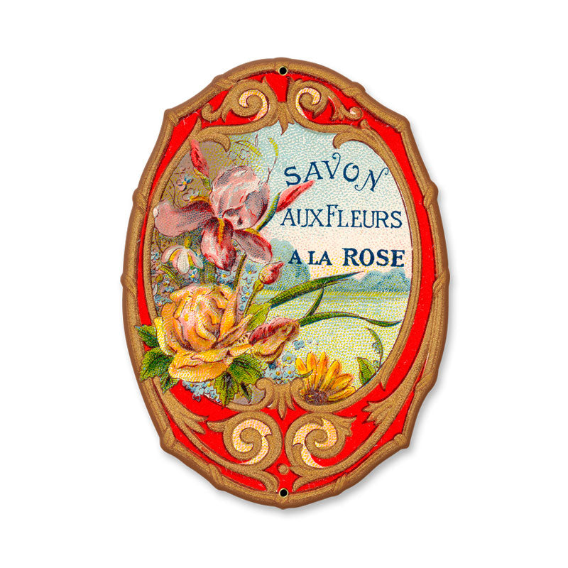 Savon Fleurs Vintage Sign
