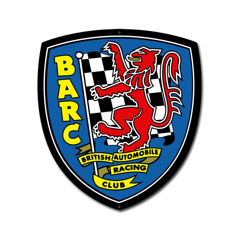 British Auto Racing Club Vintage Sign