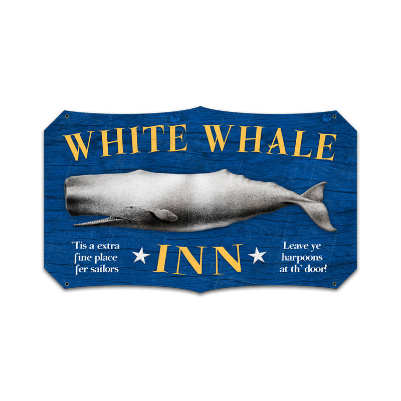 White Whale Inn Vintage Sign