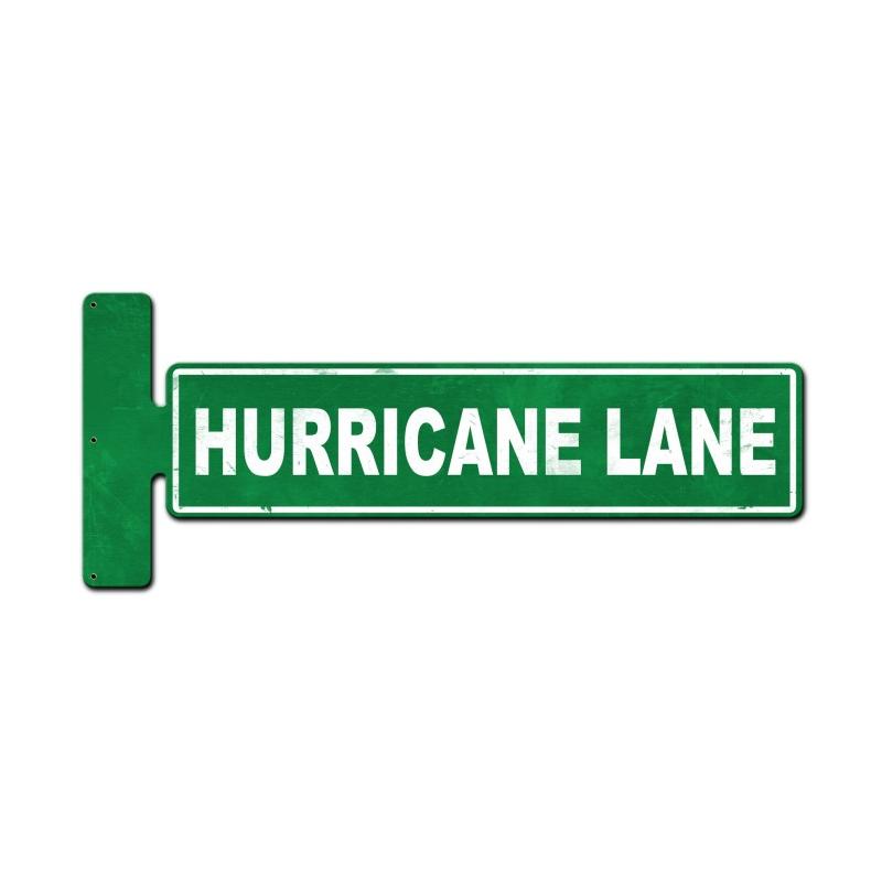 Hurricane Lane Flange Vintage Sign