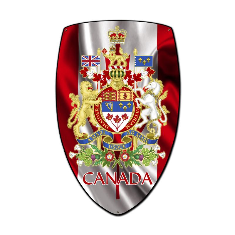 Canada Shield Vintage Sign