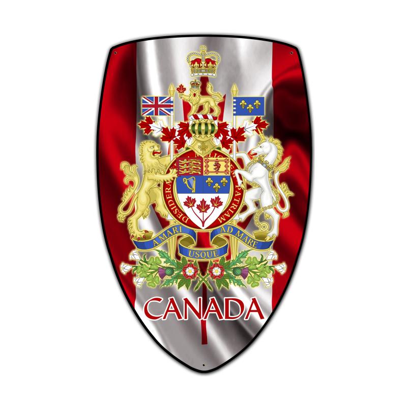 Canada Shield Vintage Sign