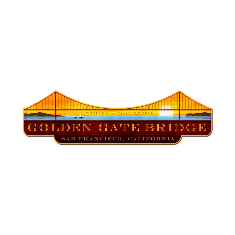 Golden Gate Bridge Vintage Sign