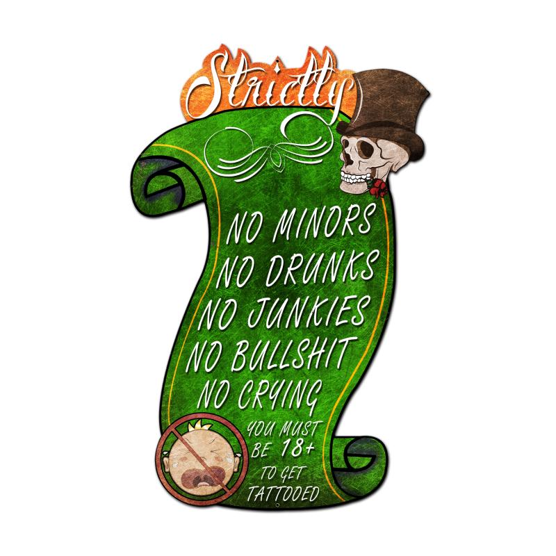 Strictly No Vintage Sign