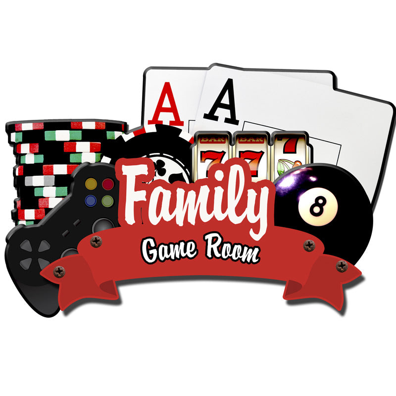 3-D Game Room Vintage Sign