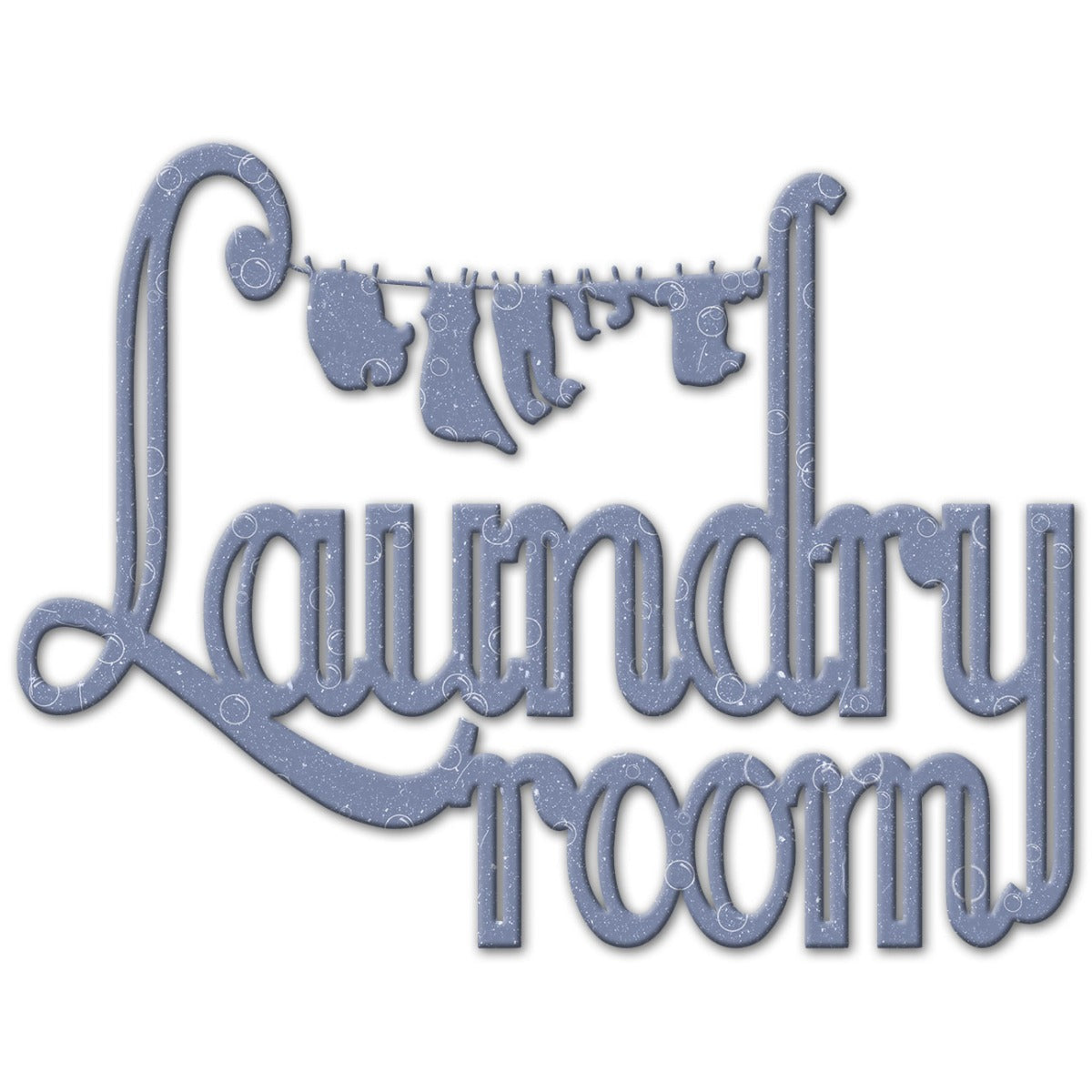 Laundry Room Clothes Line Silhouette Vintage Sign