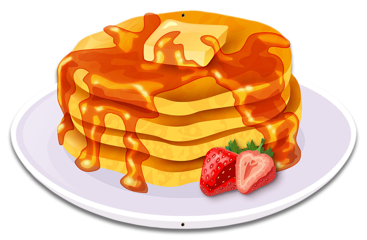 Pancakes With Syrup Vintage Sign