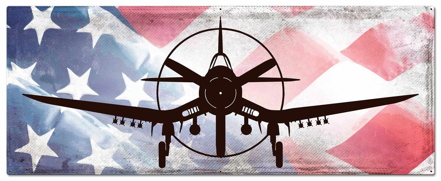 Planes Corsair American Flag